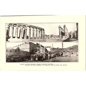 Ruins of the Temple Luxor (Ancient Thebes) 1905 Art Print SAG4-4